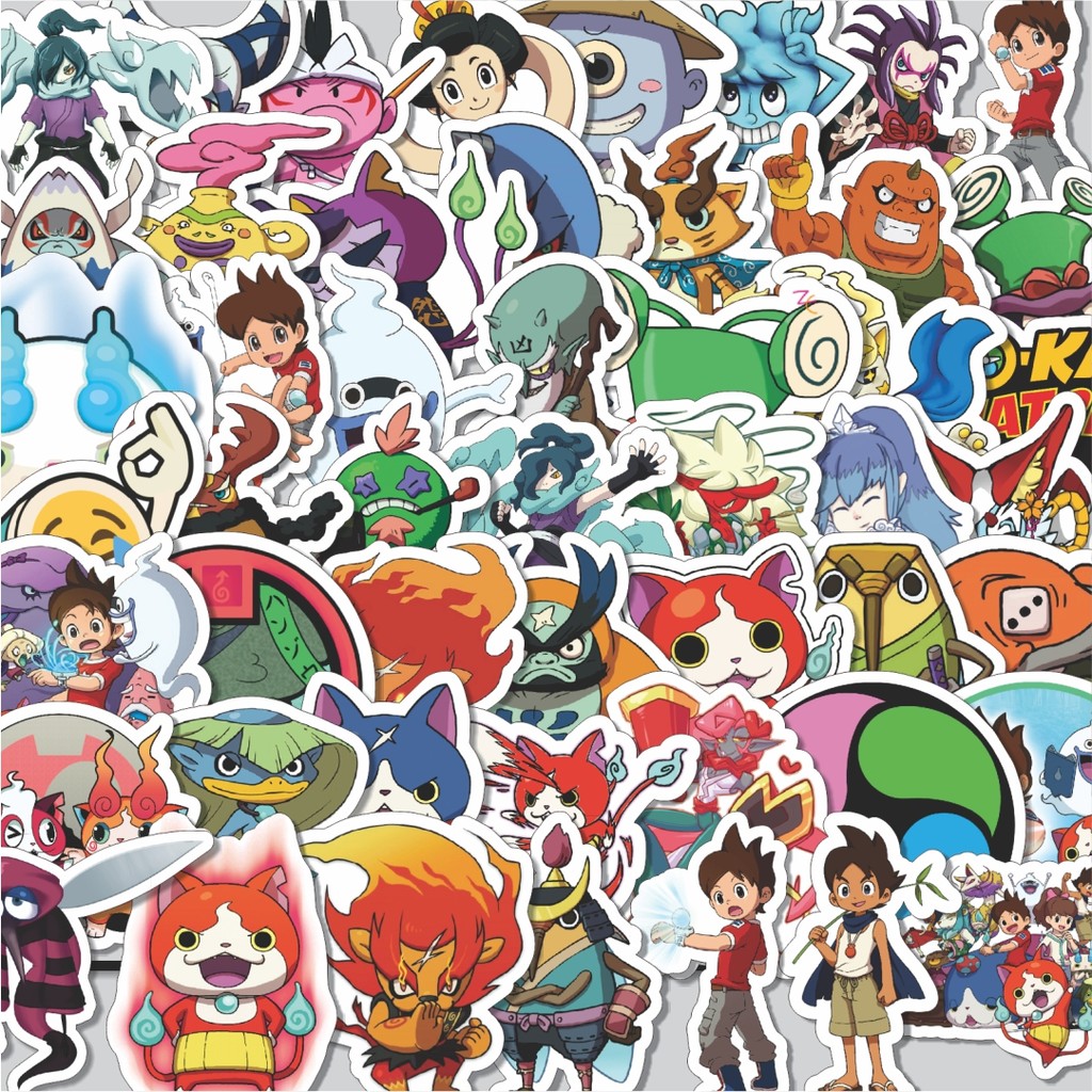 

Stiker Cutting Pack Stiker Game Series Yokai Watch Mix 2 Isi 100Pcs Series Aesthetic Lucu Keren Untuk Koper Bahan Vynil