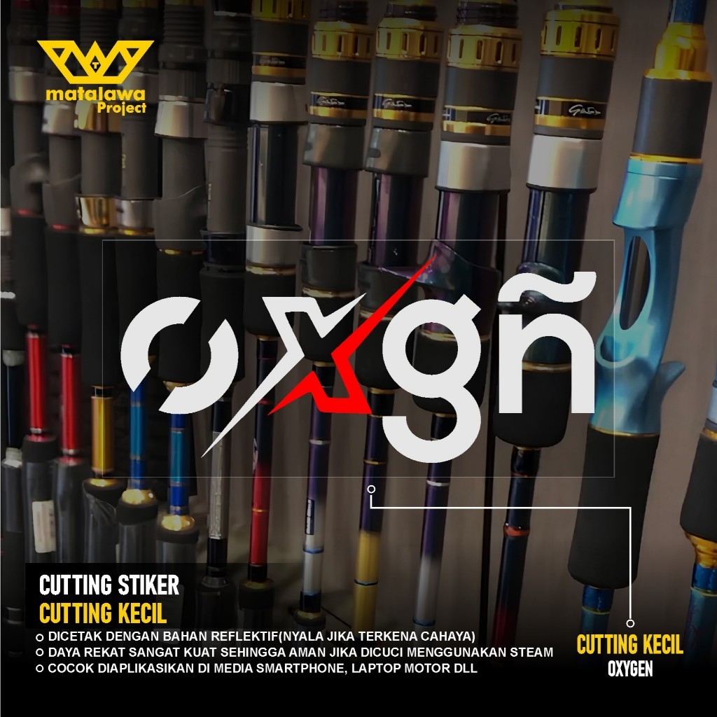 STIKER CUTTING RELIX NUSANTARA OKUMA SHIMANO DAIWA OXYGEN Stiker Brand Pancing Mancing 04