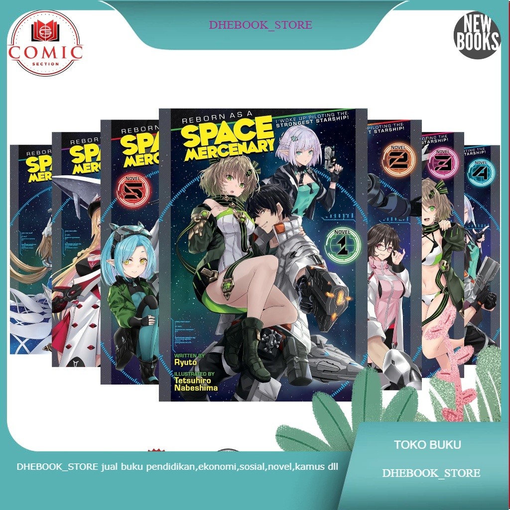 Buku Reborn as a Space Mercenary (Light Novel) Bahasa indonesia