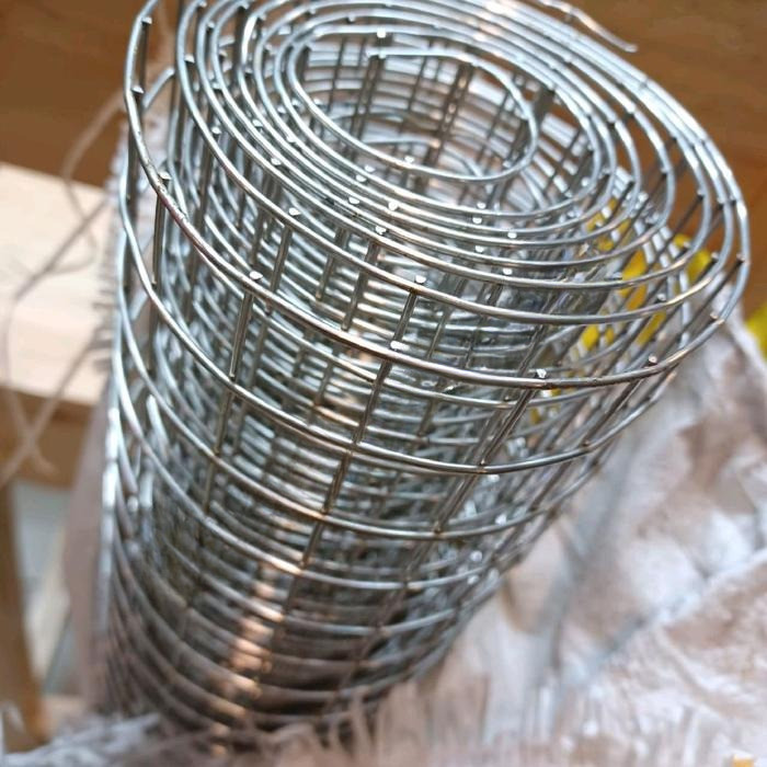 Kawat Loket Stainless SS 304 12mm x 12mm Mesh Loket Model Las SS304 lubang 50mm Tebal Kawat 1,5mm Me