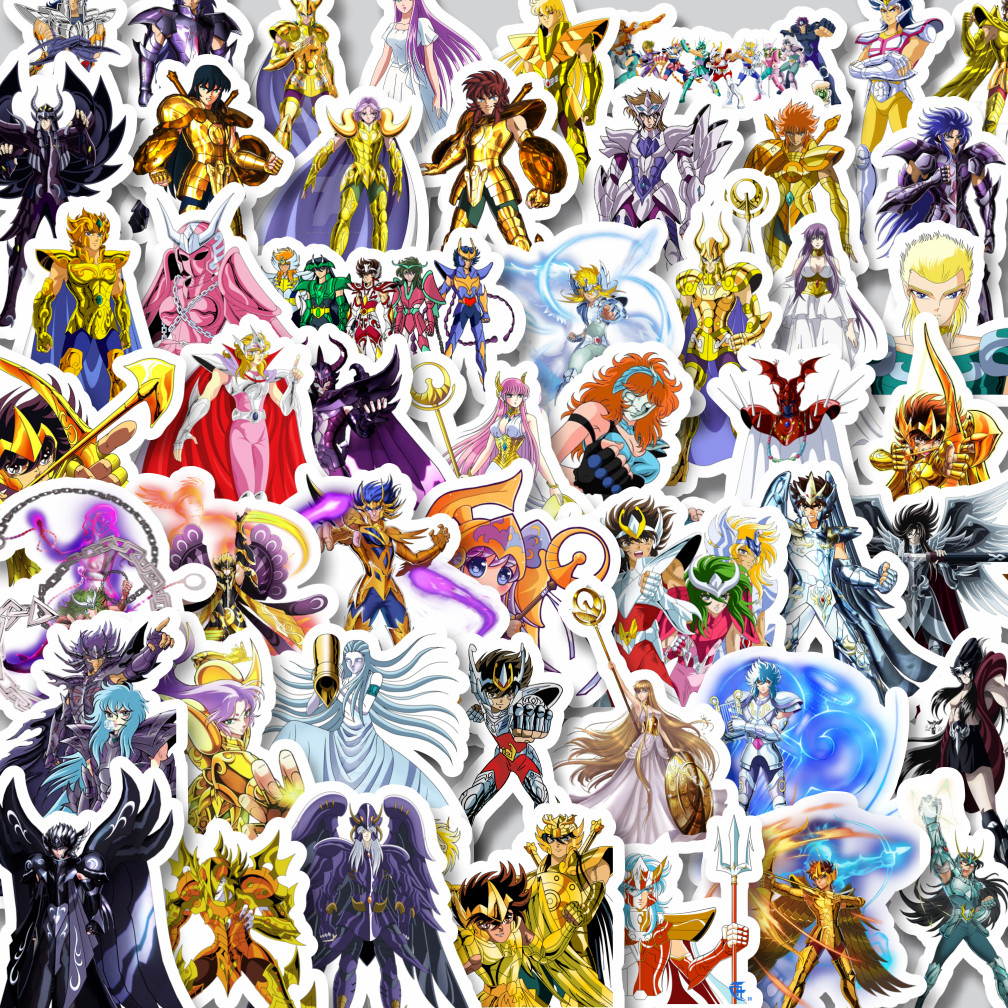 

Stiker Cutting Pack Stiker Anime Saint Seiya Character Mix 6 Isi 100Pcs Series Aesthetic Lucu Keren Untuk Koper Bahan Vynil