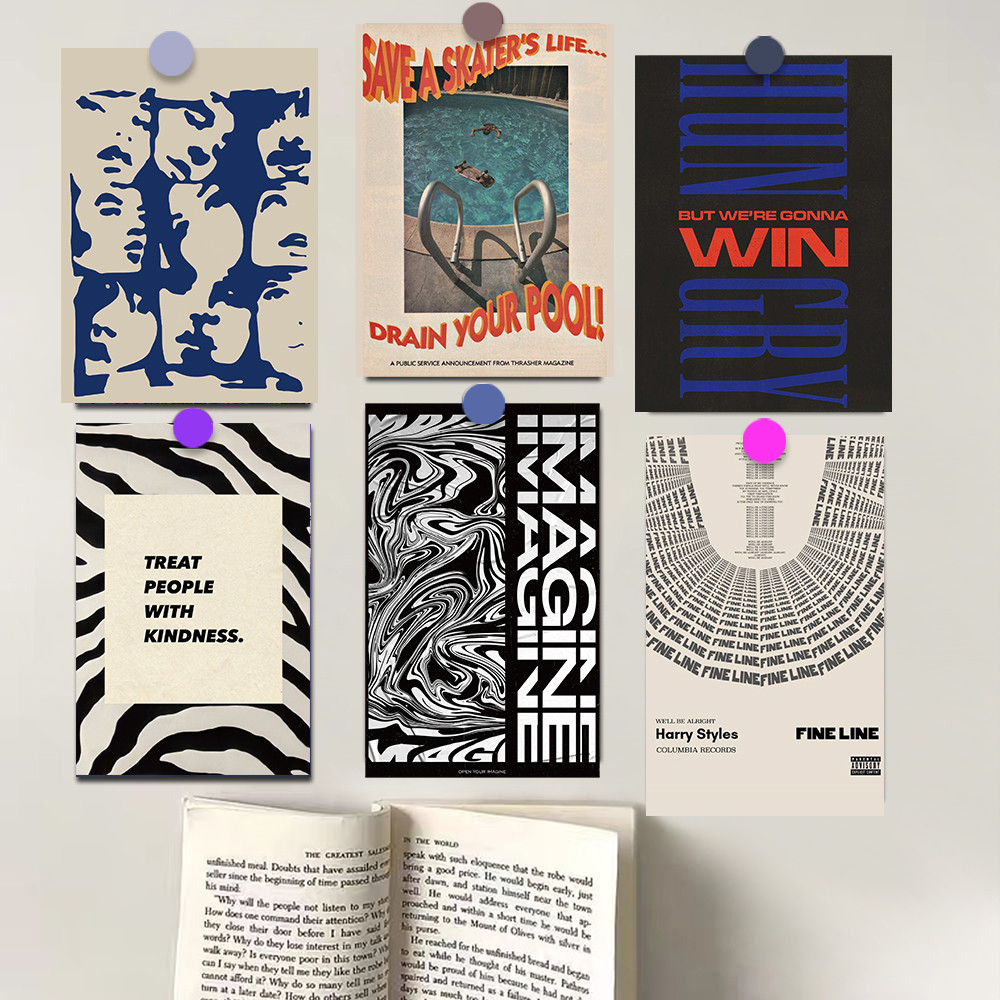 

15PCS Mixed Color Card Photography Living Cartoon Harajuku Skateboard Coffee Art Pictures Bar Decoration Stickers Painting