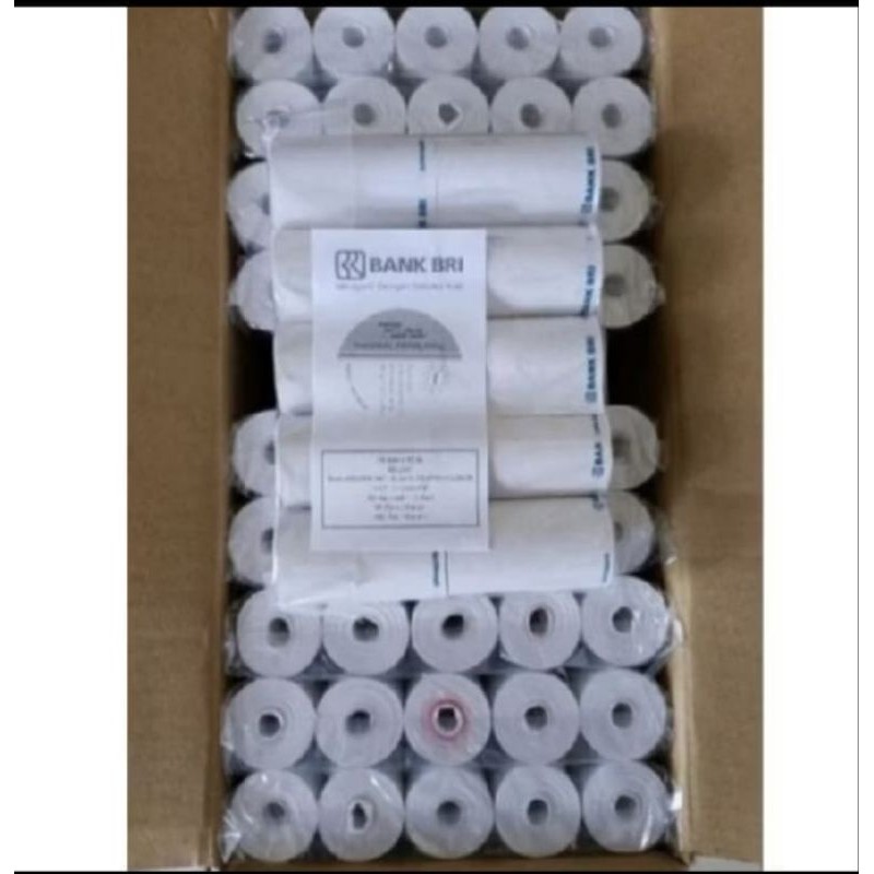 

100 pcs kertas thermal BRI 58/57x30mm 3 kg coreles