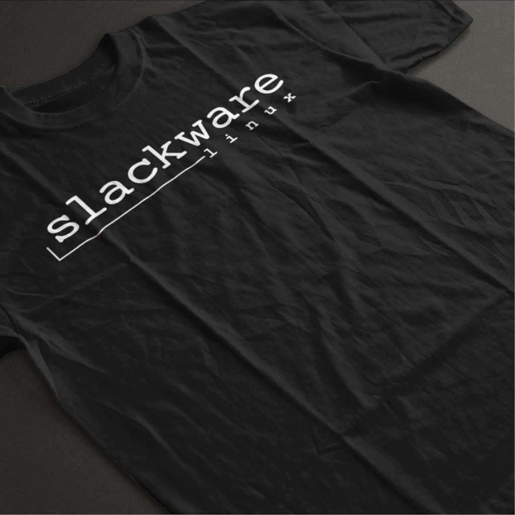 Kaos Tshirt Coding Programmer SLACKWARE LINUX Katun Premium Unisex