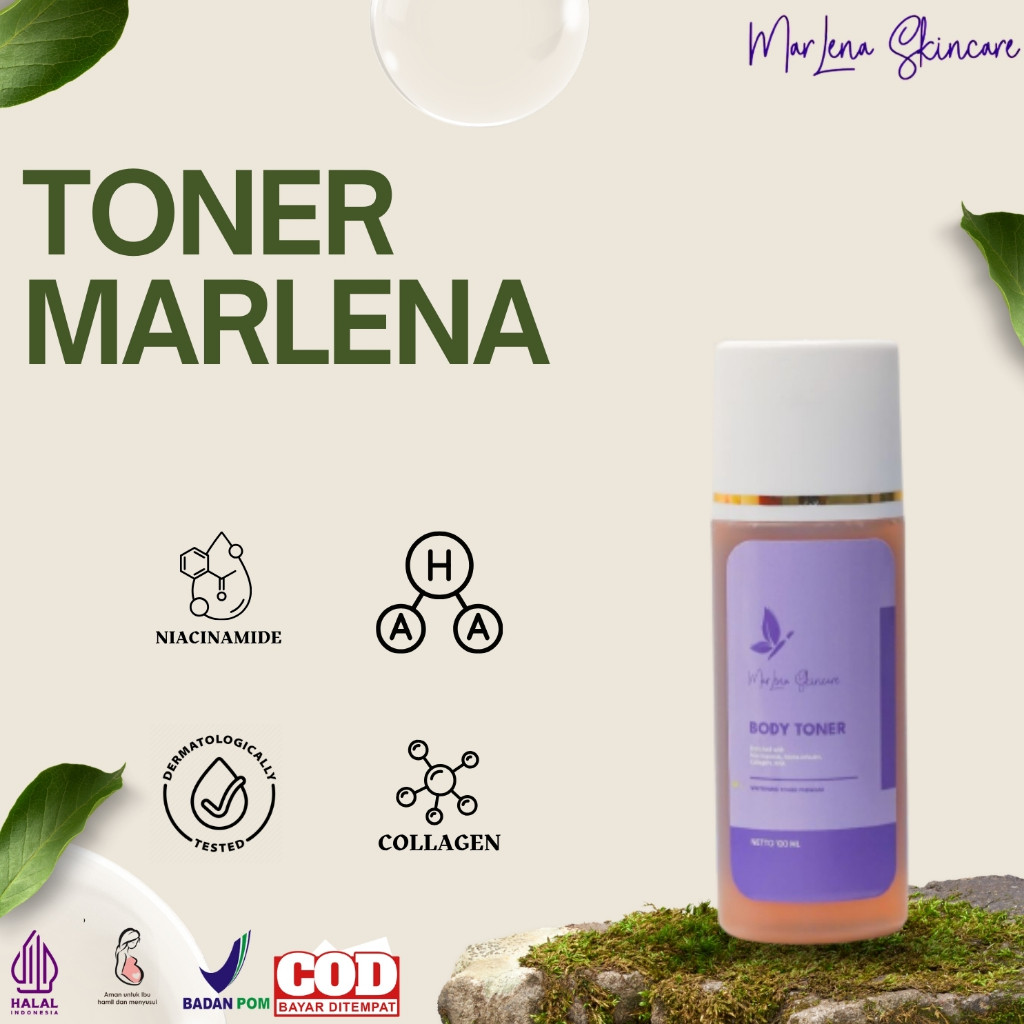 PROMO MARLENA SKINCARE HB BOOSTER EXSTRA DOSISTONER YUZU WITH COLLAGEN TONER STRONG ANGGURBODY SOAP 