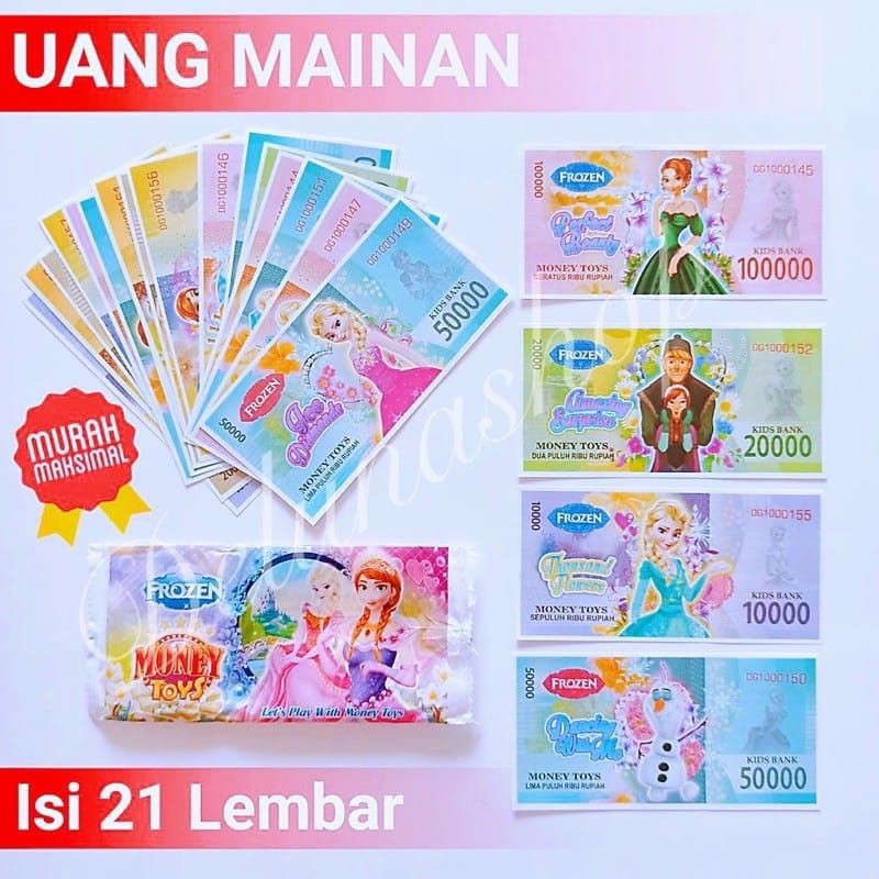 Uang Mainan Anak Karakter Mainan Uang Kertas Sario Uang Palsu Uang Uangan