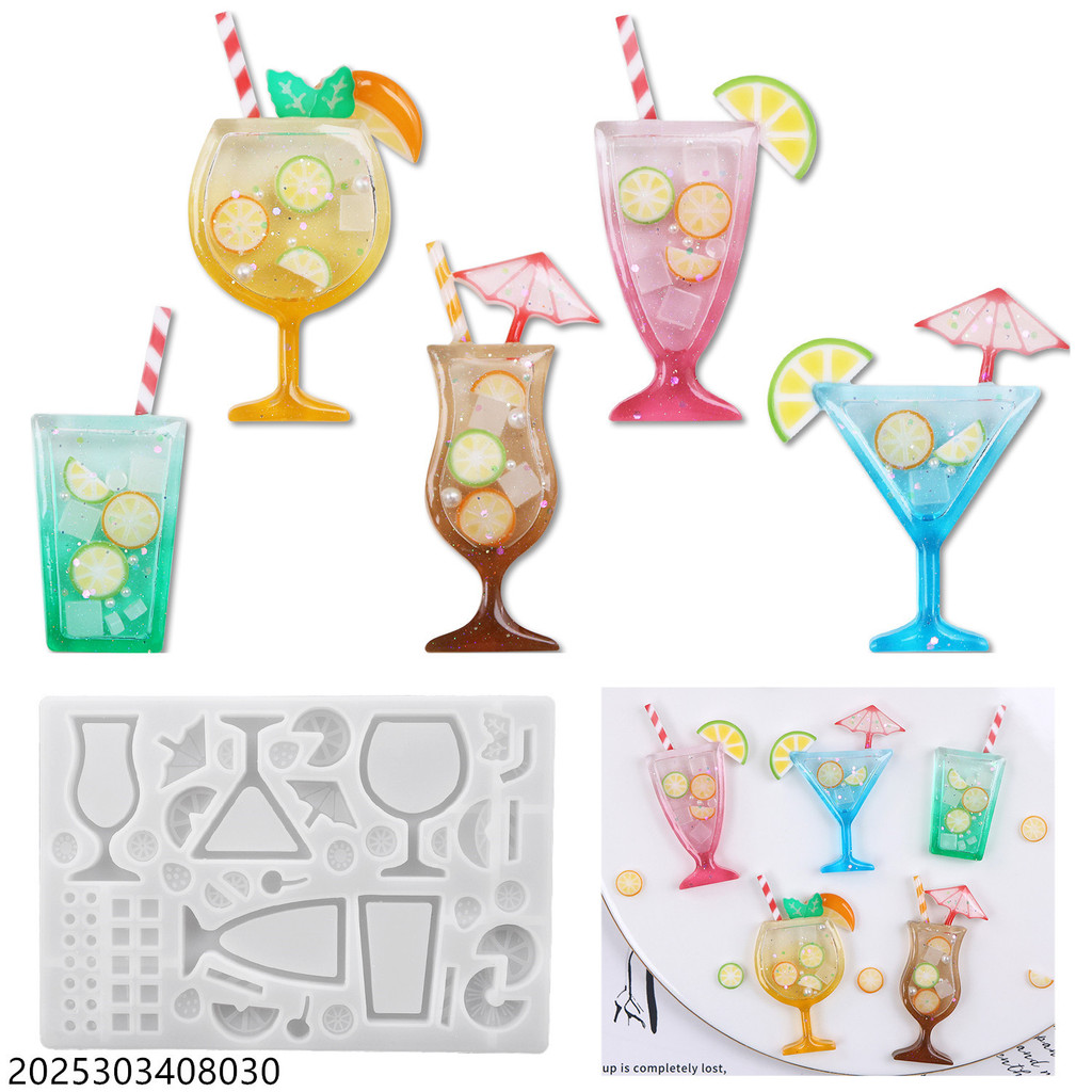 

Shaker Charm Silicone Mold DIY for Cocktail Drinks Pendant, Keychain & Jewelry - UV Resin & Epoxy Craft with Mini Filler DIY