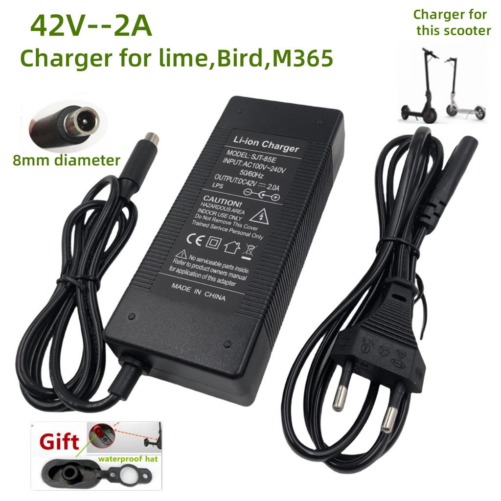 42V 2A Charger For 36V M365 pro,bird,lime,ime-s,Ninebot Es1,Ninebot Es2,Ninebot Es4