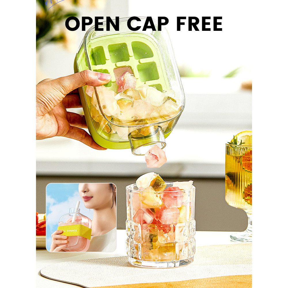 Portable Silicone Freezer Ice Trays zero-contact pressure ice cube mold Whiskey Ice Cream Silicone W