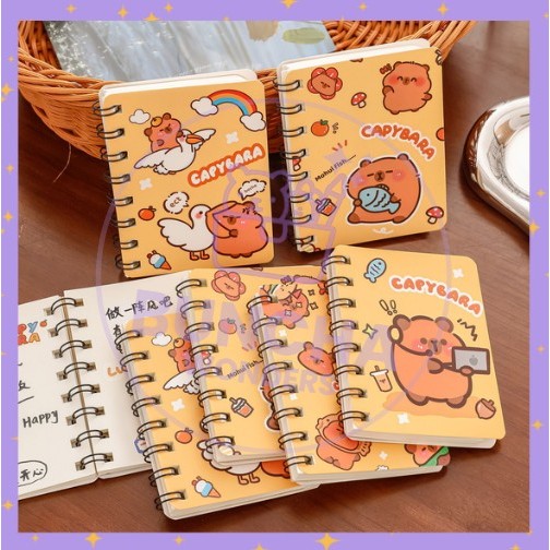 

BW Diskon New! Buku Mini 80 Lembar Ring A7 Motif Kapibara S-NB029