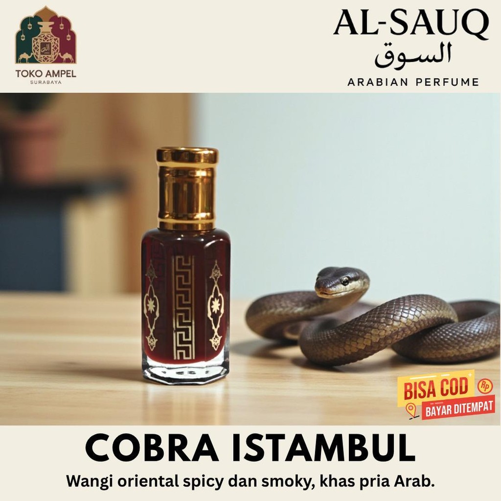 Parfum COBRA ISTAMBUL 12ML | Minyak Wangi Arab Tahan Lama