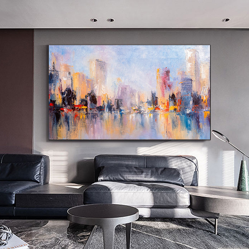 

GATYZTORY 60x120cm Pictures By Number Kits Painting By Number City Landscape Modern Drawing On Canvas Handpainted Art Gift