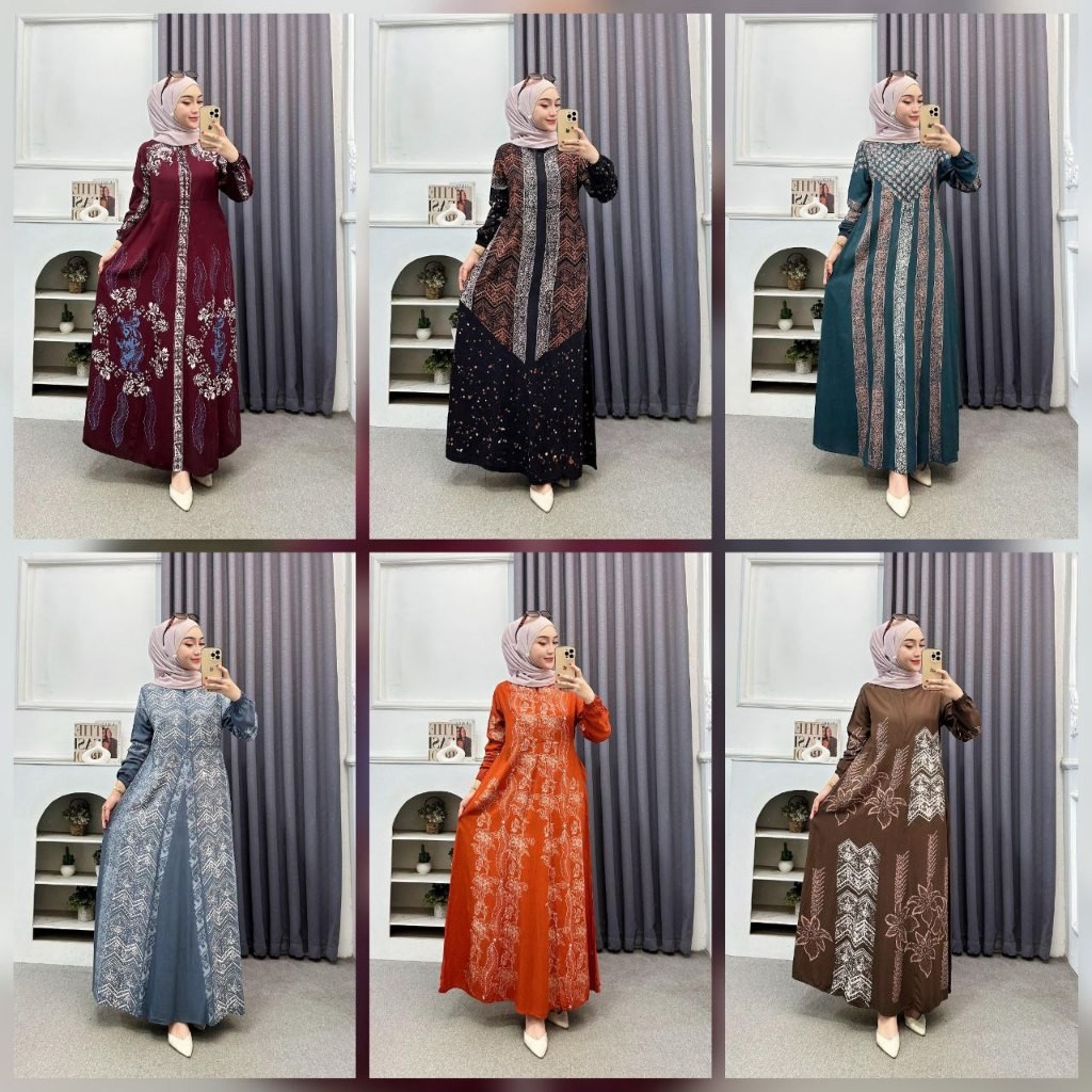 ( S M L XL XXL ) Gamis Twill Rayon Premium Gamis Twill Ori Pekalongan Gamis Twill Jumbo