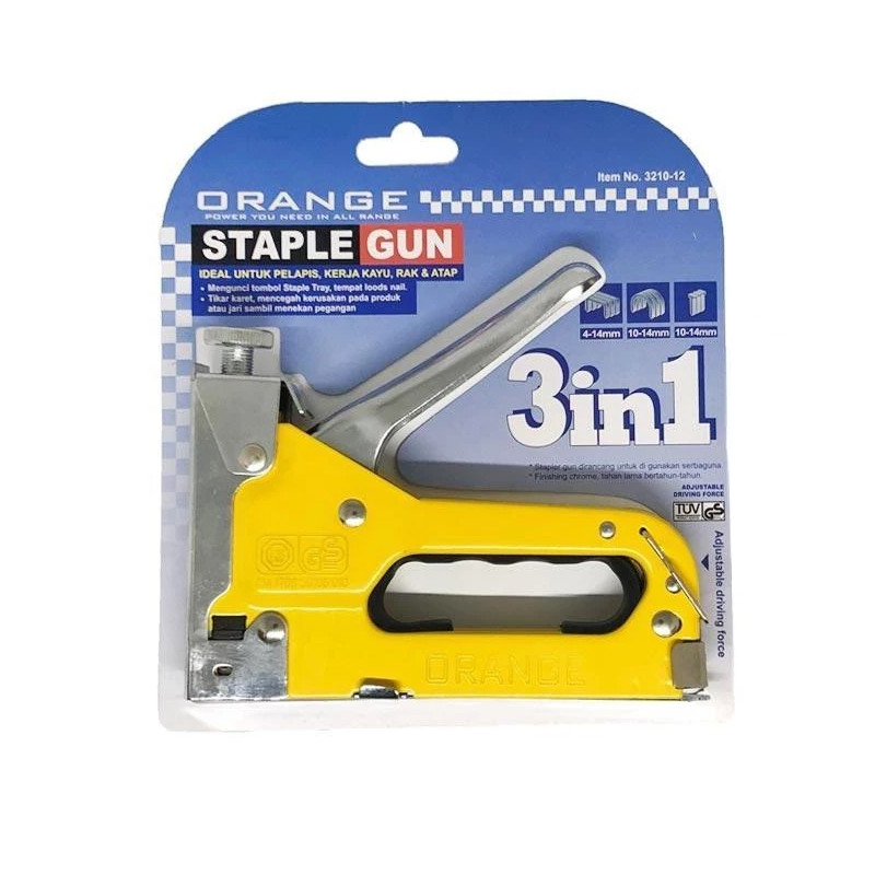 

ORANGE STAPLER GUN 3IN1 / STAPLES TEMBAK / HEKTER TEMBAK / GUN TACKER