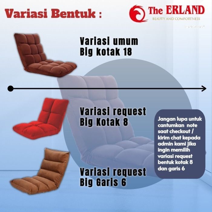AMJ Kursi Lesehan Sofa Lesehan  Kursi Tatami Sofa Lantai Kursi Lipat Lesehan  Minimalis Floor Chair