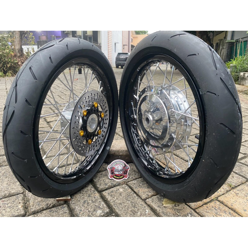 SEPAKET VELG MOTOR RING 14 PLUS BAN HONDA BEAT SCOOPY VARIO 110 VARIO 125/150 GENIO