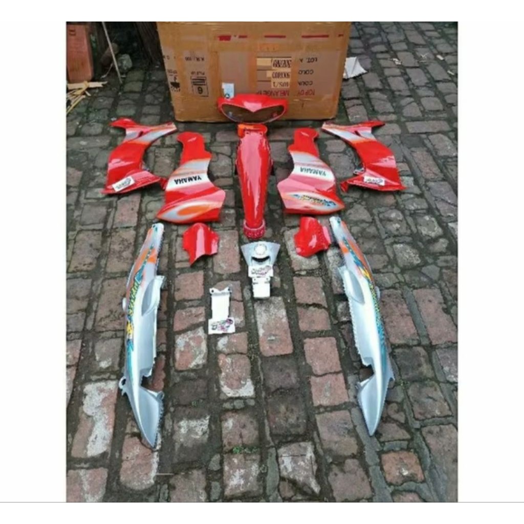 body fullset jupiter Z burhan jupiter z lama Dek body halus jupiter Z lama warna oren Silver