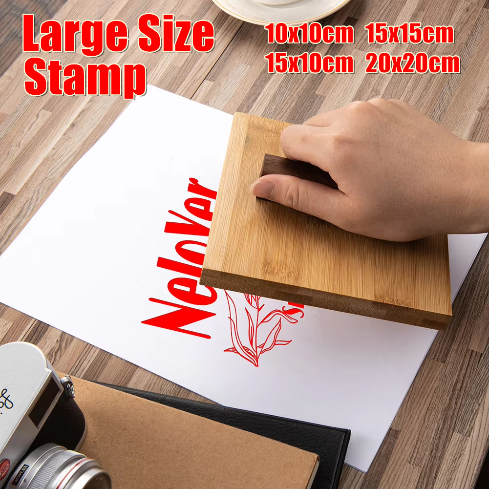 

Customized Big Size Stamp Personalized Wooden Rubber Seal Office Seal, Stamps for Personal Signature, Packaging Box Printing