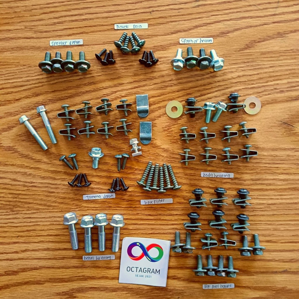 COD / Promo / Original / Baut Beat Karbu Full Set/Baut Beat Karbu 2006-2012 Motorcycle