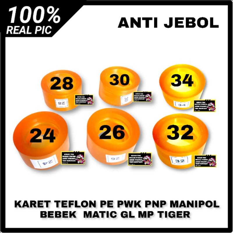 KARET TEFLON INTAKE MANIPOL MANIFOLD PE 24 26 28 30 32 34 PNP MANIPOL BEBEK GL TIGER COD MEDAN HIGH 