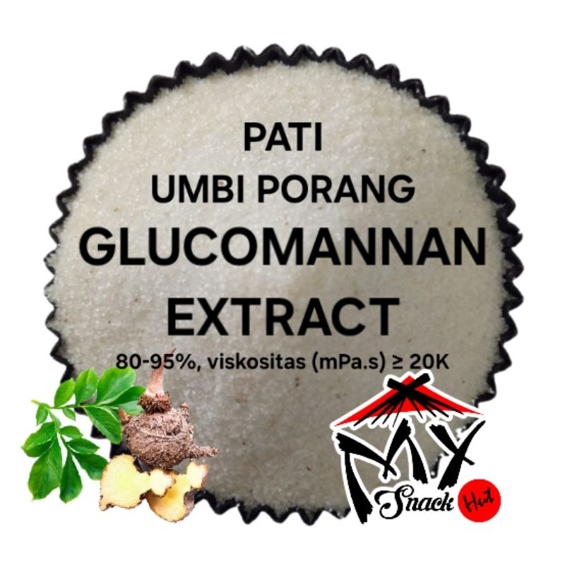 

GLUCOMANNAN 25GR KONJAC ROOT EXTRACT EKSTRAK PATI AKAR UMBI KONJAK PORANG ILES ILES GLUKOMANAN PUTIH