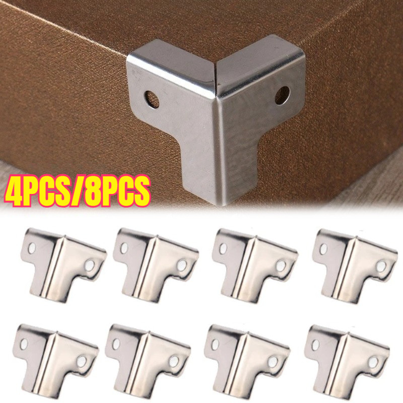 4PCS/8PCS Box Siku L Hardcase/Siku Box Pojok/Lubang Hardcase /Siku Pojok Corner Tebal/Siku L/Siku Co