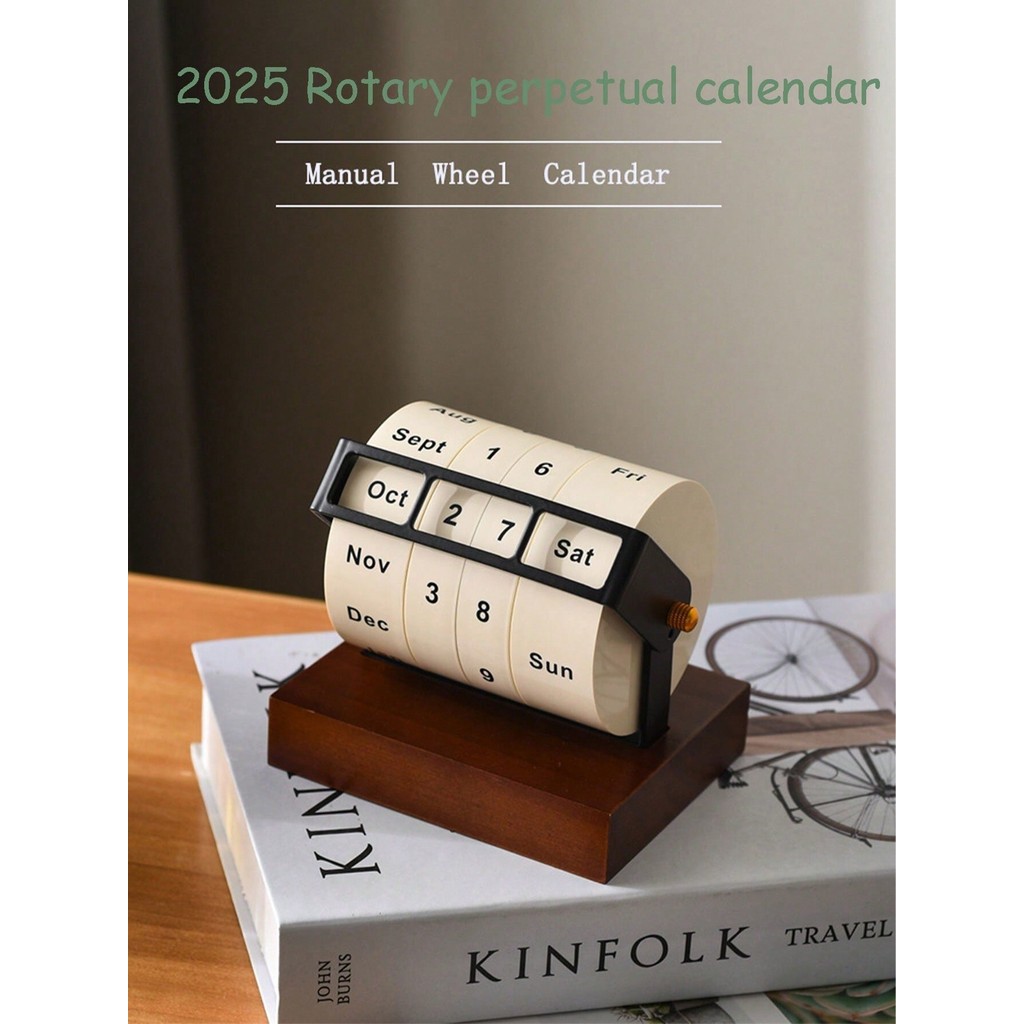 

Rotating Wheel Calendar Large Rotating Table Calendar Desktop Ornament Table Calendar Inspirational Calendar Time Countdown