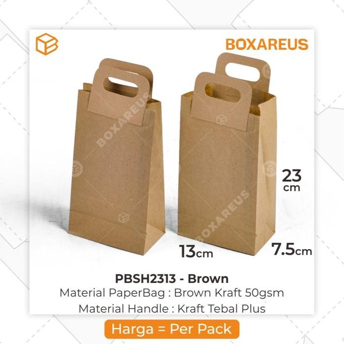 

Sale Paper Bag Kantong Roti Lunch Paperbag Kraft Polos | PBSH2313 - Brown Terlaris