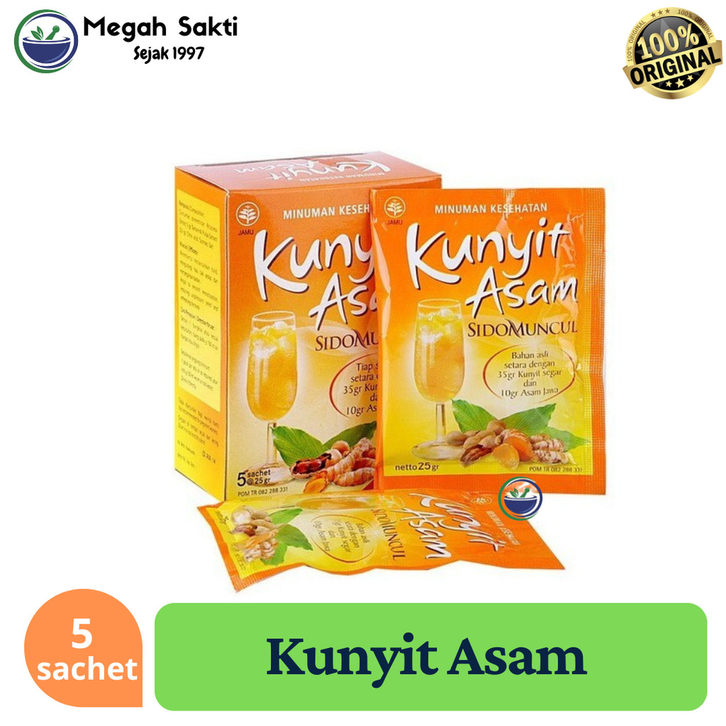 

Megah Sakti - Kunyit Asam 1 Box Isi 5 Sachet - Sido Muncul