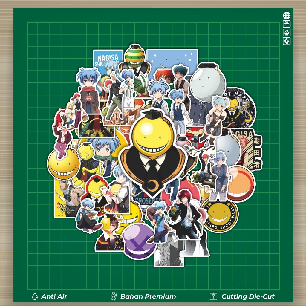 

HOT 50 PCS STIKER Stiker Anime Series Assasination Classroom Karakter Mix Stiker Fashion Cars Decal Dingin Kartu Album Custom Vinyl Anti Air- Sticker Aesthetic Buku Journal Koper Casing HP Tablet Laptop Helm Motor Botol Minum