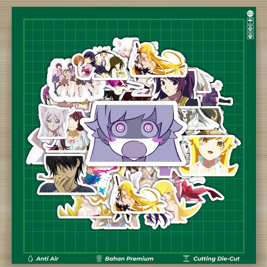 

HOT 50 PCS STIKER Stiker Game Series Monogatari Karakter Mix 1 Stiker Fashion Cars Decal Dingin Kartu Album Custom Vinyl Anti Air- Sticker Aesthetic Buku Journal Koper Casing HP Tablet Laptop Helm Motor Botol Minum