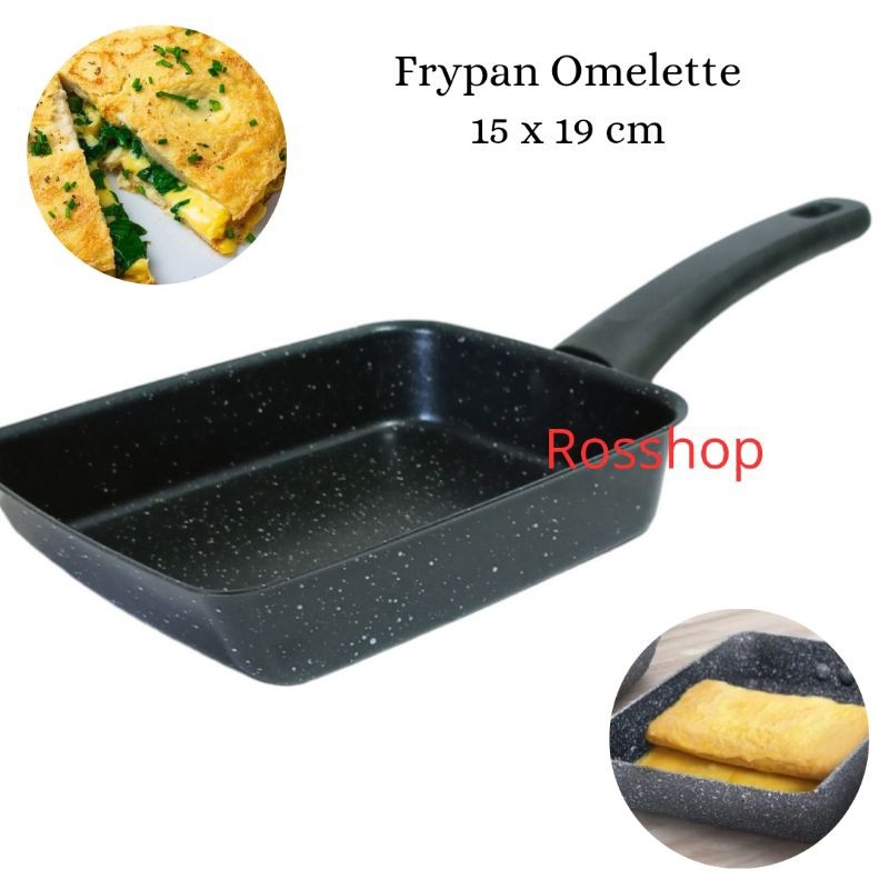 Frypan Teflon Kotak Omelette Nonstick/Wajan Penggorengan Anti Lengket