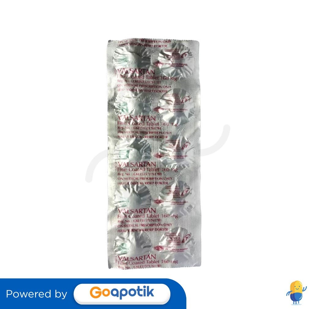 Valsartan Etercon 160 Mg Strip 10 Tablet