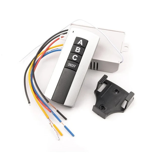 Saklar Remote Lampu Wireless 3 Way / Remote Control Switch 4 Channel