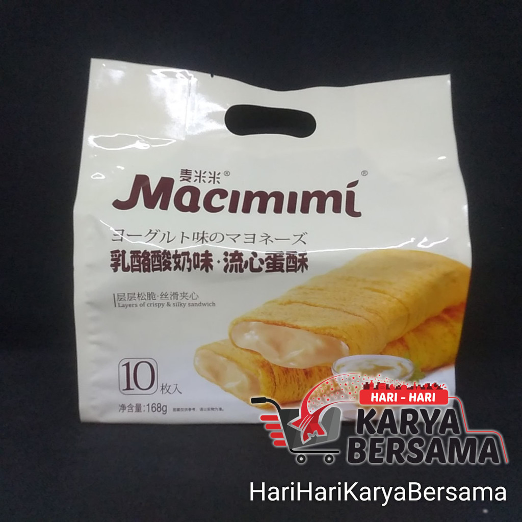 

MAKANAN RINGAN MACIMIMI YOGURT CRISP SANDWICH 168GR