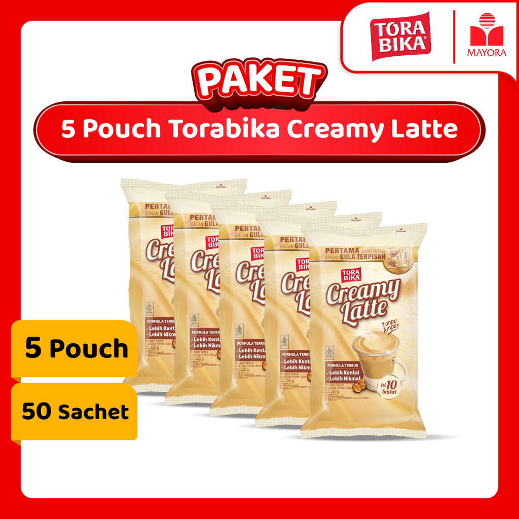 

Paket 5 Kopi Torabika Creamy Latte Pouch