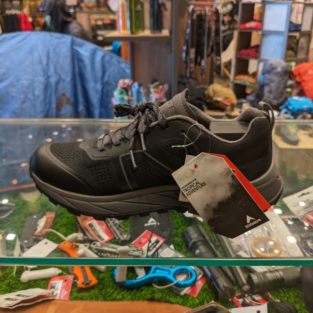OTDORSTORE - SEPATU LARI VIBRAM HARRIER SHOES - BLACK