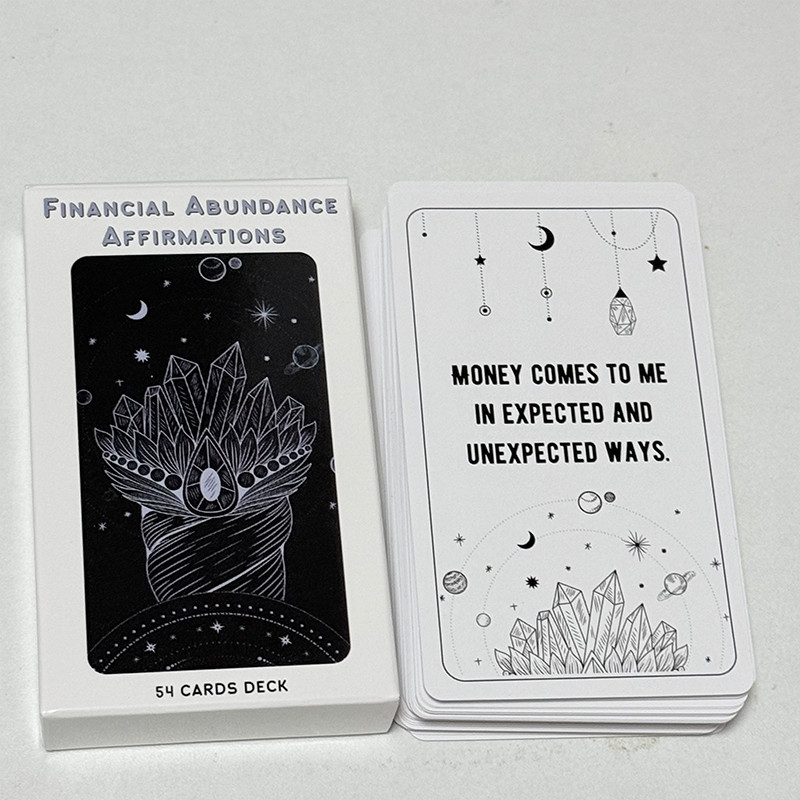 Financial Abundance Affirmation Cards 54 Cards Deck To Manifest Financial Freedom & Attract Money Or