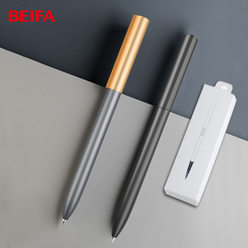

Youpin BEIFA Metal Sign Pen Ballpen Mijia Gel Pens 0.5MM PREMEC Smooth Switzerland Refill Black Ink Japan Office School Gift