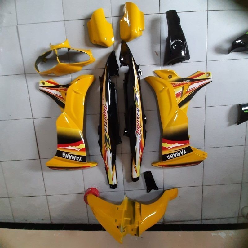 COD body Fullset body halus Jupiter z new burhan/Jupiter z lama warna kuning hitam MOTOR