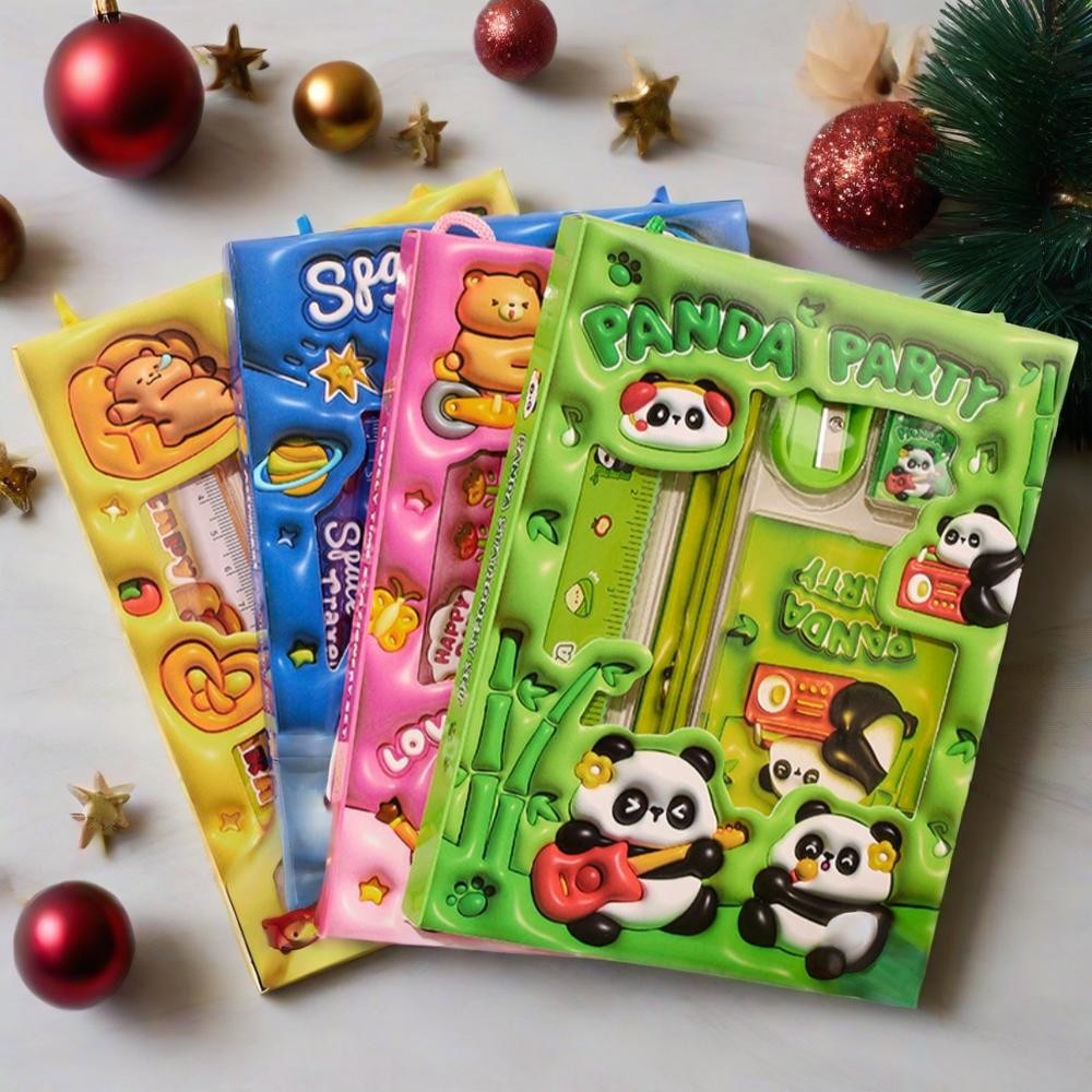 

6 In 1 Stationery Set Primary School Children Learning Gift Box Pencils Kindergarten Birthday Gift Prizes Study Stationery Set