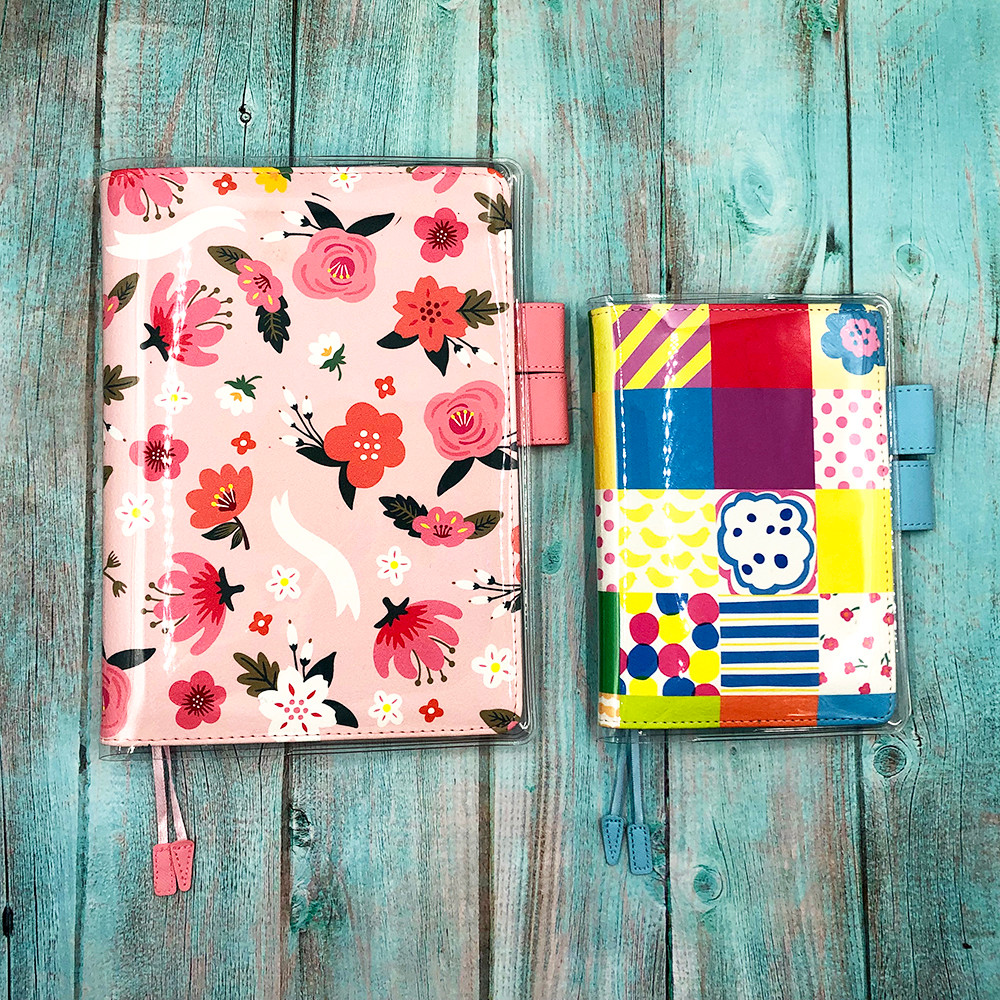 

Fromthenon Transparent PVC A5A6 Diary Book Cover Planner Accessories Notebook Notepad Bookbinder Protective Case Hobo Stationery