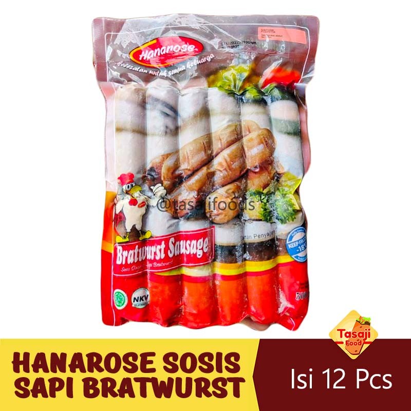 

Hanarose Sosis Sapi Bratwurst Isi 12 Pcs Tazaj