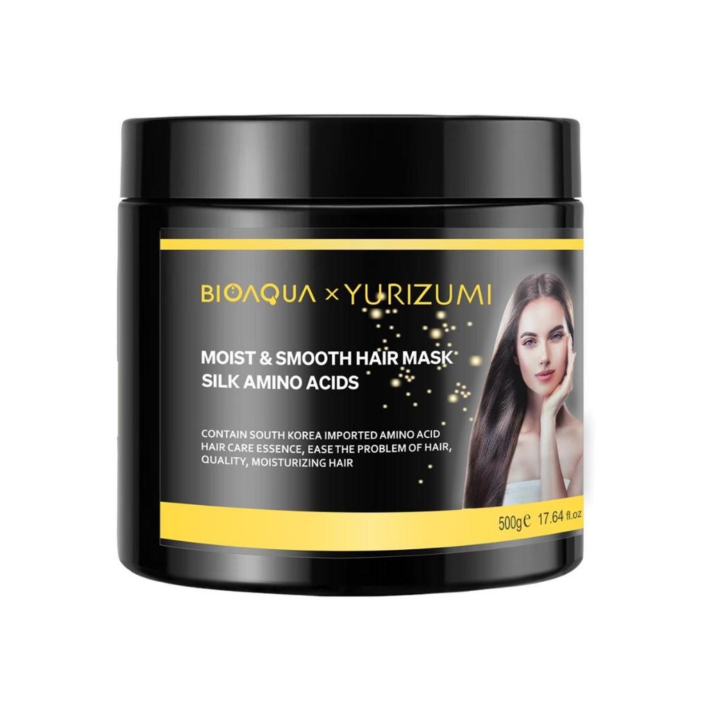 [ BPOM ] Hair Mask BIOAQUA X Yurizumi Masker Rambut Keratin Smoothing Repairs Hair Treatment Salon