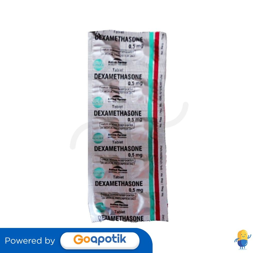 Dexamethason Kimia Farma 0.5 Mg Strip 10 Tablet