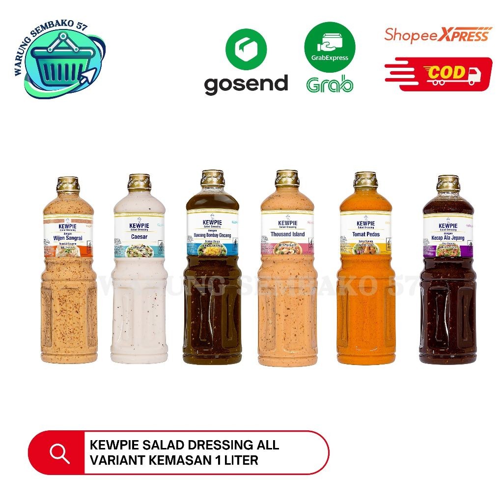 

Kewpie Salad Dressing All Varian Kemasan 1 liter