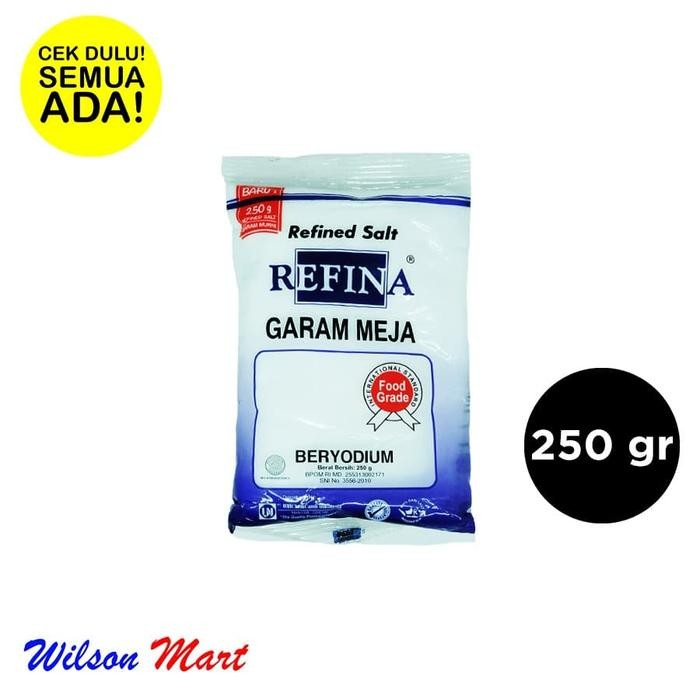 

PROMO! REFINA GARAM MEJA 250 GRAM