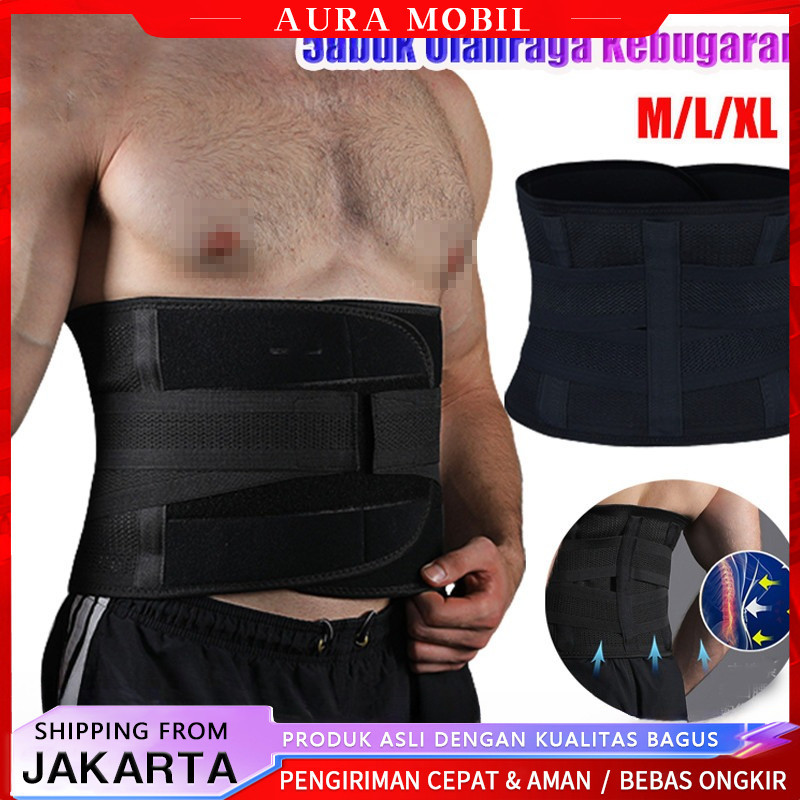 korset perut untuk laki laki Koset Pria Korset Cowok/pria korset penahan nyeri pinggang punggung kor