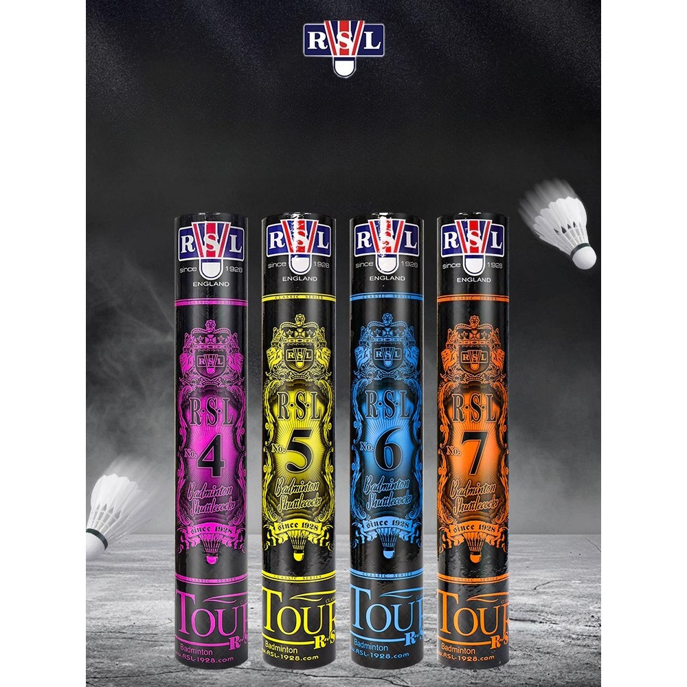 1tube RSL4/5/6/7 TeamBadminton Shuttle Professional Tournament Level Shuttlecocks Goose Feather Badm