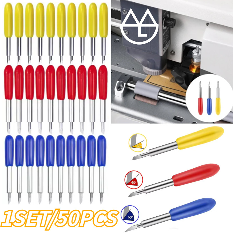 

50Buah Mesin Cutting Roland Pisau Cutting Sticker Mata Pisau Cutting 30/45/60 Derajat Roland Blade